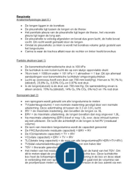 Samenvatting ademhaling