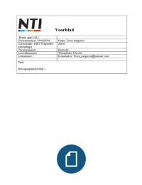 Beroepsopdracht diagnostisch onderzoek 