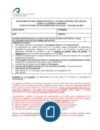 Examen Penal I, Conv. Ordi. (CORREGIDO)