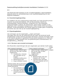 Bedrijfsbeslissingen en financi&euml;le verantwoording H2 behalve 2&period;7&period;3