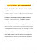 NCLEX&sol;RN Exam with Answers Verified