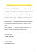 SAFe Agilist Exam Questions and Answers 2024&sol;2025
