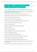 Waste Water &ndash; Advanced Treatment Exam Questions and Answers