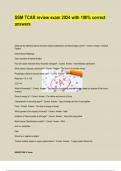 SSM TCAR review exam 2024 with 100&percnt; correct answers&period;