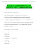 Relativity Processing Exam 10&period;0  Questions With Complete Solutions