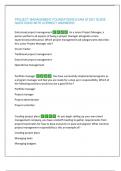 PROJECT MANAGEMENT FOUNDATIONS EXAM STUDY GUIDE QUESTIONS WITH CORRECT ANSWERS&excl;&excl;