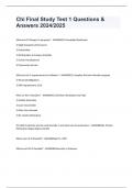 Chi Final Study Test 1 Questions & Answers 2024&sol;2025