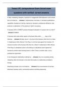 Texas LPC Jurisprudence Exam Actual exam questions with verified correct answers