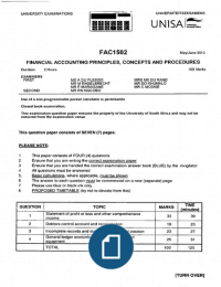FAC1502 Exam May/June 2013