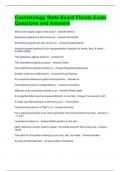 Cosmetology State Board Florida Exam Questions with Correct Answers