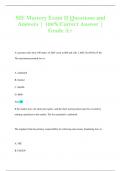 SIE Mastery Exam II Questions and  Answers &vert; 100&percnt; Correct Answer &vert;  Grade A&plus;
