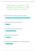 SIE mastery exam I&comma; II&comma; &plus; III Questions and Answers &vert; 100&percnt;  Correct Answer &vert; Grade A&plus;