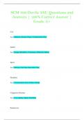 SCM 300 Davila ASU Questions and  Answers &vert; 100&percnt; Correct Answer &vert;  Grade A&plus;