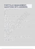 PORTFOLIO MANAGEMENT- 