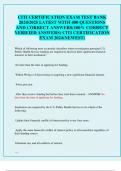 CITI CERTIFICATION EXAM TEST BANK  2024&sol;2025 LATEST WITH 400 QUESTIONS  AND CORRECT ANSWERS&lpar;100&percnt; CORRECT  VERIFIED ANSWERS&rpar; CITI CERTIFICATION  EXAM 2024&lpar;NEWEST&rpar;