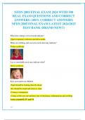 NFDN 2005 FINAL EXAM 2024 WITH 500  REAL EXAM QUESTIONS AND CORRECT  ANSWERS &lpar;100&percnt; CORRECT ANSWERS&rpar;  NFDN 2005 FINAL EXAM LATEST 2024&sol;2025  TEST BANK &lpar;BRAND NEW&excl;&excl;&rpar;