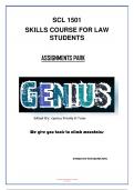 SCL1501 EXAM AND ASSESSMENTS ANSWERS 
