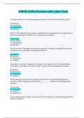 HREAP-CHRA Reviewer with Labor Code Exam - Questions and Answers &lpar;Complete Solutions&rpar;