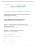 WISC-V Check Out Quiz &vert; Verified Study Questions And Answers &vert; 2024 Updated Solutions