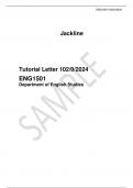Tutorial Letter 102&sol;0&sol;2024 ENG1501 Department of English Studies