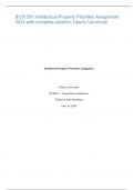 BUSI 561 Intellectual Property Priorities Assignment 2024 with complete solution&semi; Liberty University