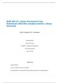 BUSI 650 ILP - Kaiser Permanente Final Submission 2024 with complete solution&semi; Liberty University