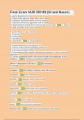 Final Exam NUR 203 &num;3 &lpar;GI and Neuro&rpar; Questions with verified correct answers