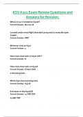 KSVA321 Exam Review Questions and  Answers for Revision&period;