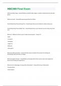 HSC300 Final Exam  Questions With 100&percnt; Correct&excl;&excl;