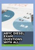ABYC DIESEL EXAM QUESTIONS WITH ALL PASSED CHOICES&excl;&excl;