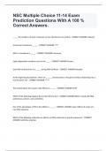 NSC Multiple Choice 11-14 Exam Prediction Questions With A 100 &percnt; Correct Answers&period;