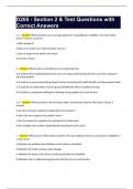 D265 - Section 2 & Test Questions with Correct Answers