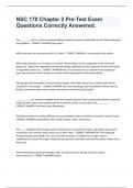 NSC 170 Chapter 2 Pre-Test Exam Questions Correctly Answered&period;