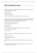 NSC 378 Written Exam&period;
