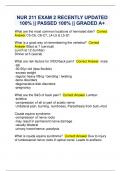NUR 211 EXAM 2 RECENTLY UPDATED  100&percnt; &vert;&vert; PASSED 100&percnt; &vert;&vert; GRADED A&plus;