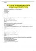 EPIC IMP 100 QUESTIONS AND ANSWERS &lpar;2024&sol;2025&rpar; &lpar;VERIFIED ANSWERS