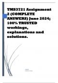 TMS3721 Assignment 2 &lpar;COMPLETE ANSWERS&rpar; June 2024&semi; 100&percnt; TRUSTED workings&comma; explanations and solutions
