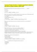 Agronomy Written Test Part 1&lowbar; Updated comprehensive Questions and Answers Already Graded A&plus; 100&percnt; Excel