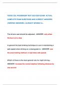 TEXAS CDL PASSENGER TEST 2023-2024 EXAM ACTUAL  COMPLETE EXAM QUESTIONS AND CORRECT ANSWERS  &lpar;VERIFIED ANSWERS &rpar; ALREADY GRADED A&plus;&period;