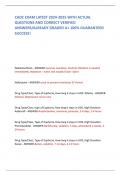 CADC EXAM LATEST 2024-2025 WITH ACTUAL QUESTIONS AND CORRECT VERIFIED ANSWERS&sol;ALREADY GRADED A&plus; 100&percnt; GUARANTEED SUCCESS&excl;