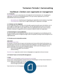 Organisatie en Management (hele boek)