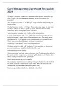Care Management 3 pre&sol;post Test guide 2024