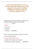 CADC EXAM 2024 NEWEST ACTUAL  EXAM COMPLETE 500 QUESTONS AND  CORRECT DETAILED ANSWERS  &lpar;VERIFIED ANSWERS&rpar; &vert;ALREADY  GRADED A&plus;&vert;&vert;BRAND NEW&excl;