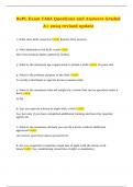 RePL Exam CASA Questions and Answers Graded A&plus; 2024 revised update