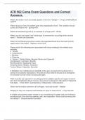 ATR 502 Clinical quizzes  Package deal Questions and Correct Answers&period;