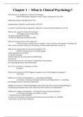 Chapter 1 -- What is Clinical Psychology&quest;&period;