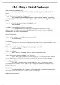 Ch&period;1 - Being a Clinical Psychologist