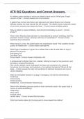 ATR 502 Questions and Correct Answers&period;