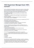 TICO Supervisor&sol; Manager Exam 100&percnt; Correct&excl;&excl;