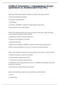 CSMLS Chemistry &plus; Hematology Exam  Questions & Answers&lpar;RATED A&plus;&rpar;